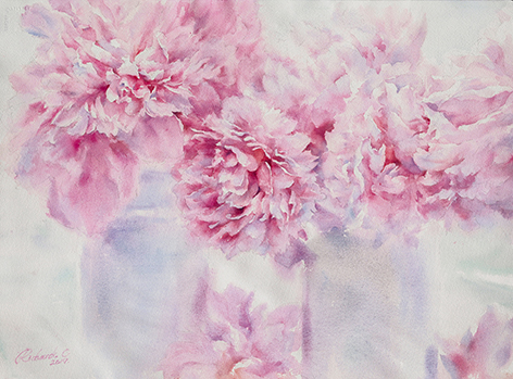 13. Flower, 2020, 纸面水彩, 55 x 75 cm (Demo)