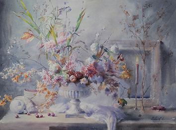 15. Flower's Whisper No.11, 2022, 纸面水彩, 55 x 75 cm (Demo)