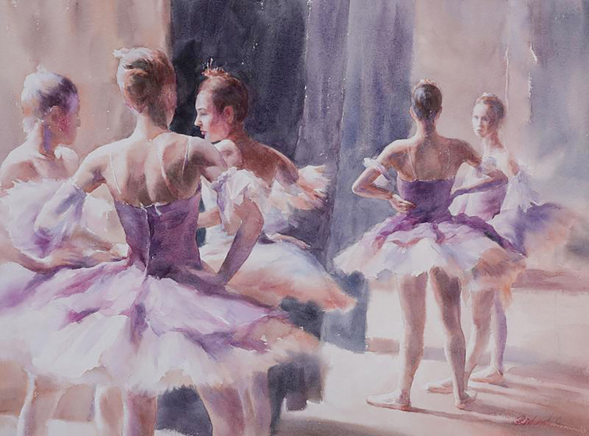 6. Memory of Ballet No.2, 2021, 纸面水彩, 55 x 75 cm (Demo)